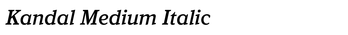 Kandal Medium Italic